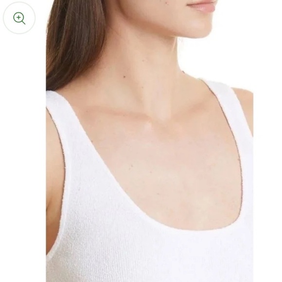 NWOT Rebecca Taylor Boucle White Textured Scoop Neck Tank Top Sleeveless Size S - Picture 5 of 9